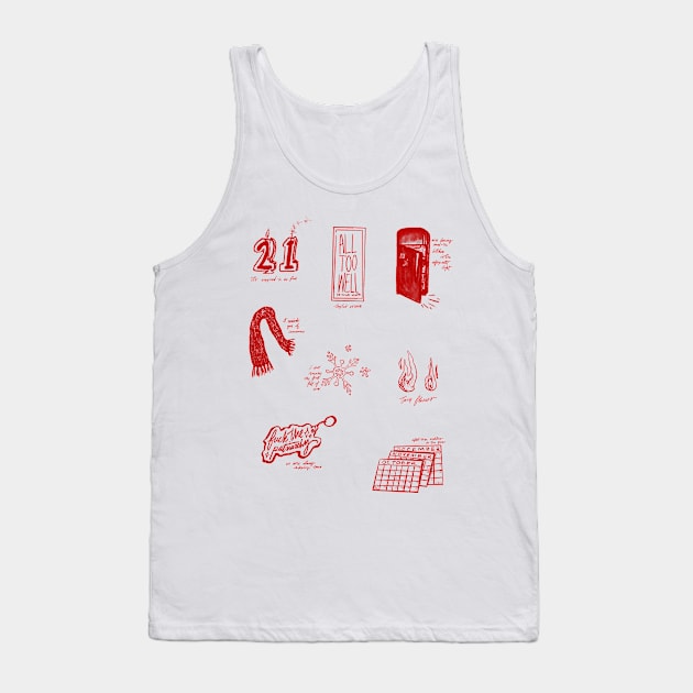 All Too Well (10 minute version) Sticker Pack Tank Top by okjenna